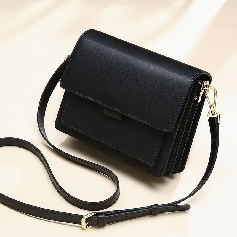 Casual Shoulder Bag — Genuine Leather
