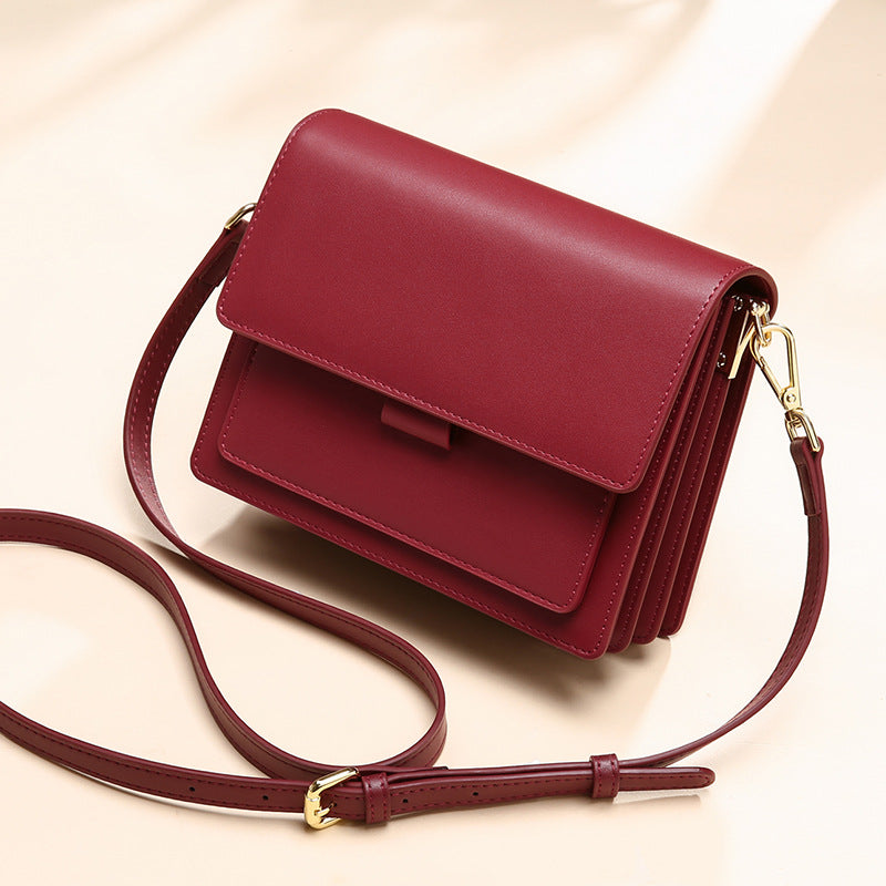 Casual Shoulder Bag — Genuine Leather