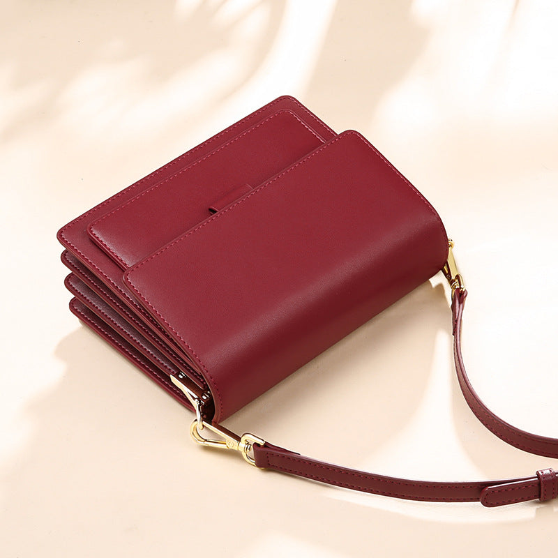 Casual Shoulder Bag — Genuine Leather