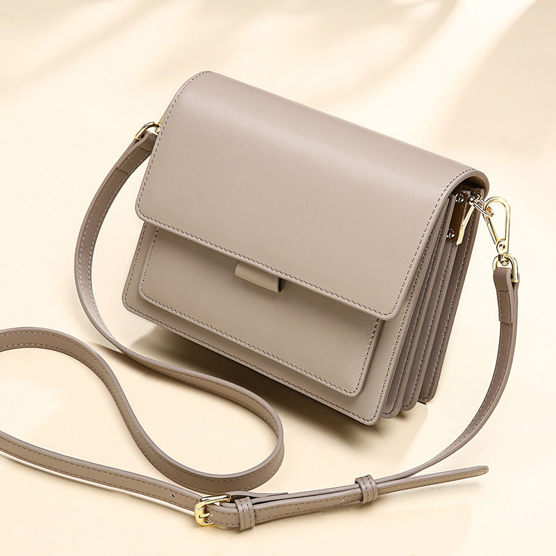 Casual Shoulder Bag — Genuine Leather
