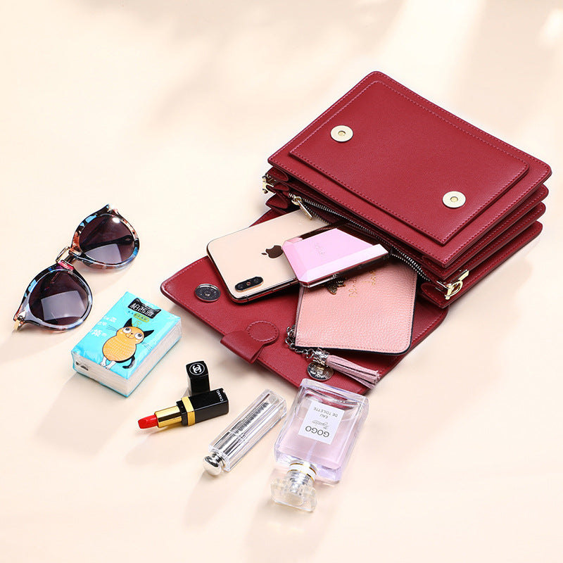 Casual Shoulder Bag — Genuine Leather