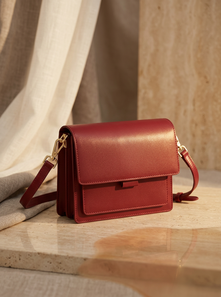 Casual Shoulder Bag — Genuine Leather