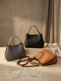 The Norr Structured Tote — Genuine Leather
