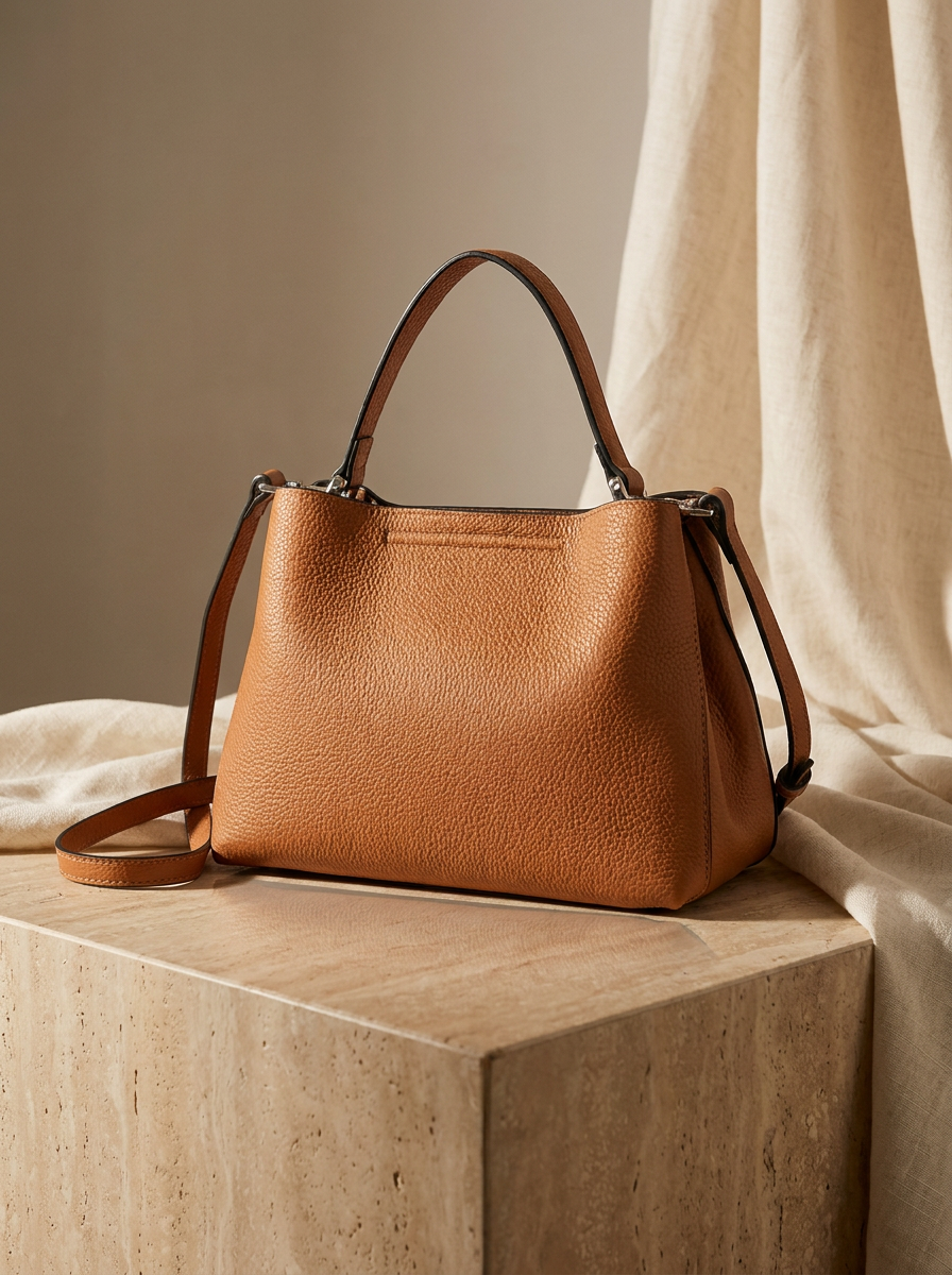 The Norr Structured Tote — Genuine Leather