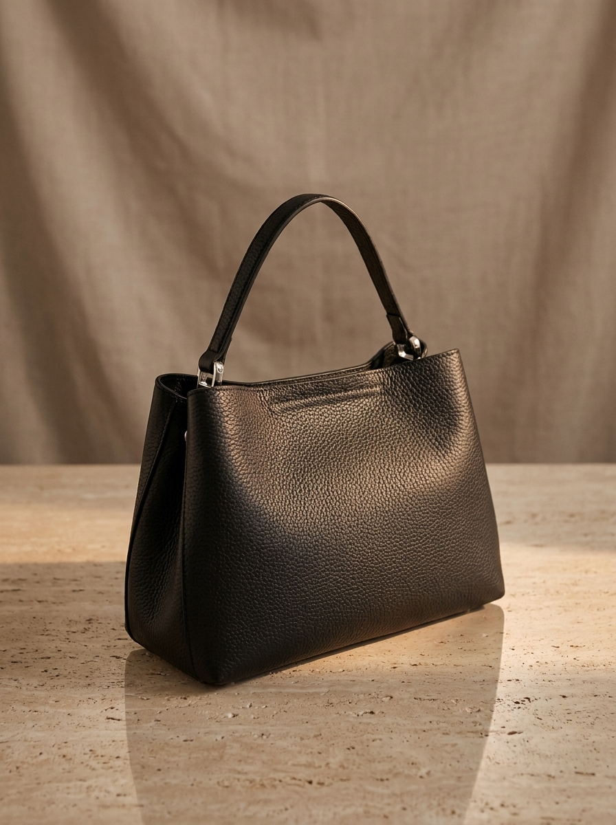 The Norr Structured Tote — Genuine Leather